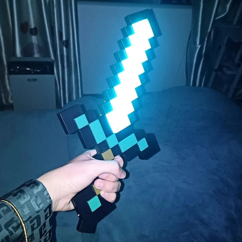 Espada de Diamante LED Iluminada Luz Noturna Exclusiva / Meu Luxo