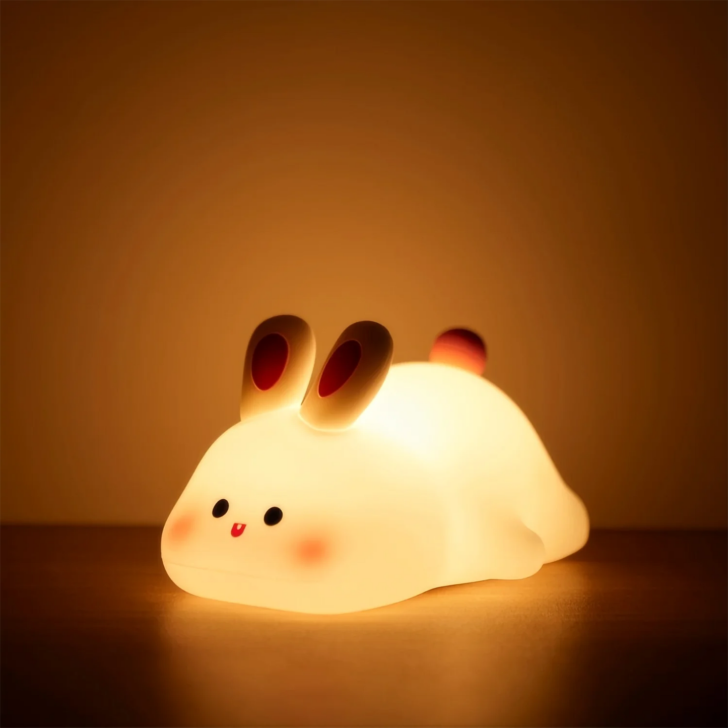 Luz Noturna de Silicone Recarga USB - Animais Encantadores Coelho / Meu Luxo