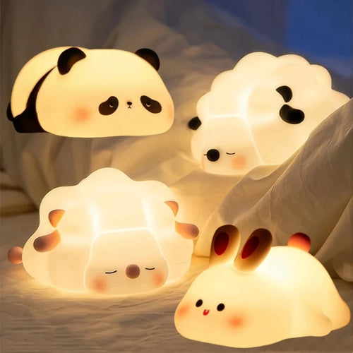 Luz Noturna de Silicone Recarga USB - Animais Encantadores / Meu Luxo
