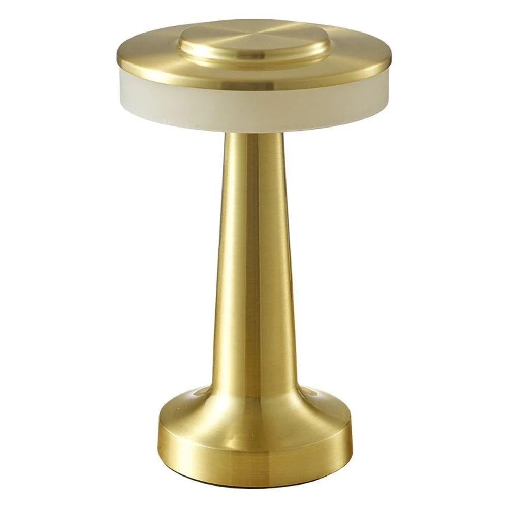 Luminária de Mesa Retro Dourada - Meu Luxo