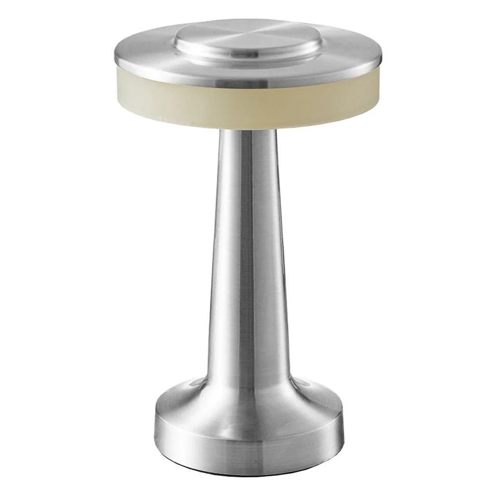 Luminária de Mesa Retro Prata - Meu Luxo