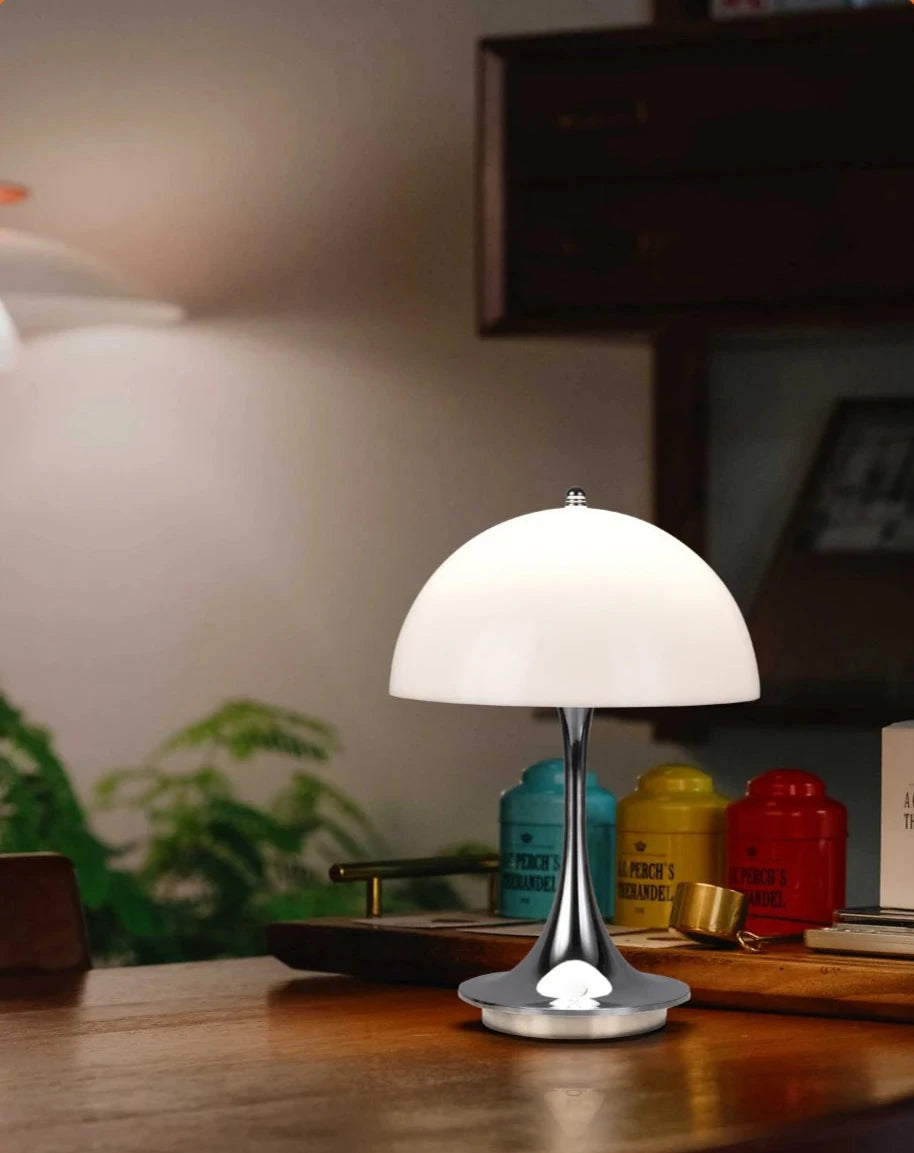 Luminária Cogumelo Cinza - Meu Luxo