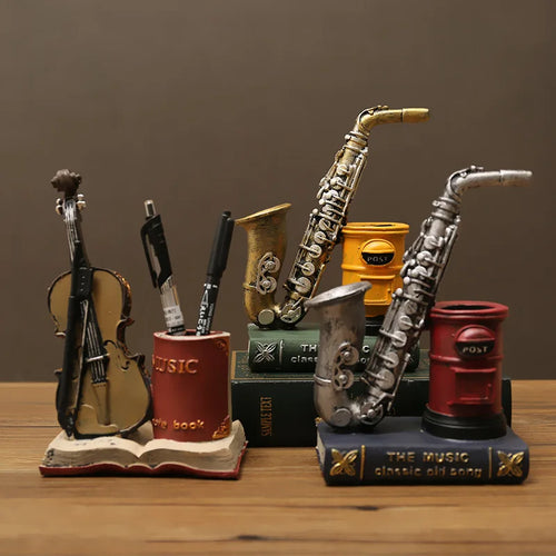 Decoração Retro de Resina instrumentos - Meu Luxo