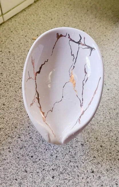 Saboneteira de Cerâmica Branca - Meu Luxo