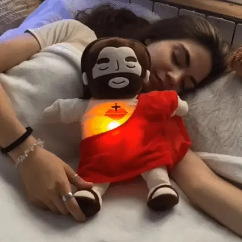 Boneco Jesus de Pelúcia Que Respira / Meu Luxo