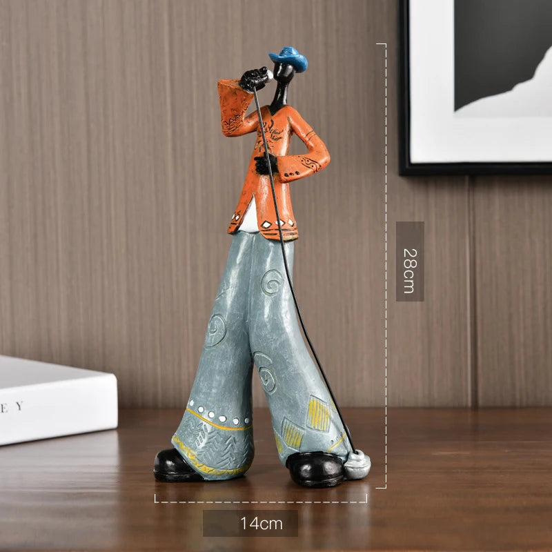 Escultura Musical Nórdica para Decoração de Interiores  Cantor / Meu Luxo