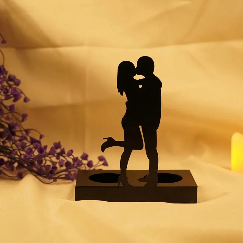 Castiçal Decorativo Casal Romântico - Meu luxo