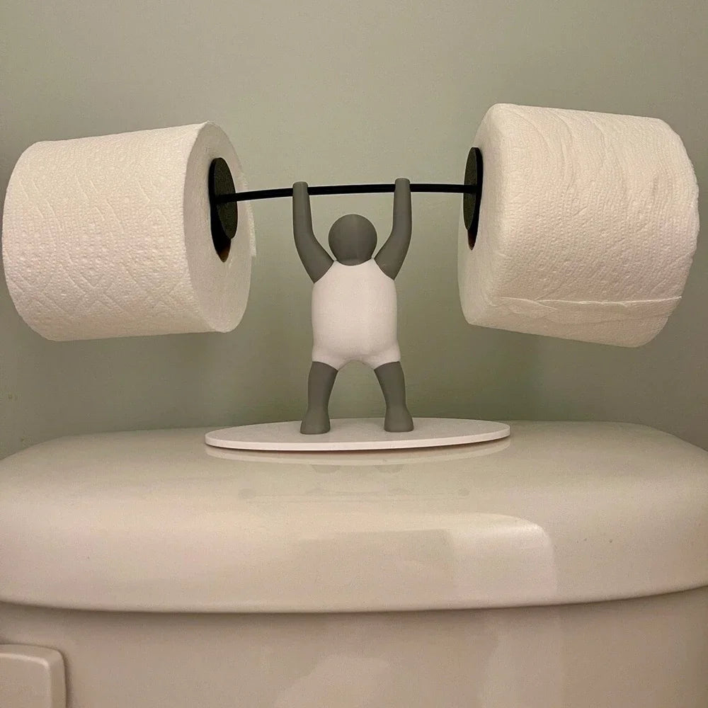 Suporte Para Papel Higiênico Levantamento de Peso / Meu Luxo