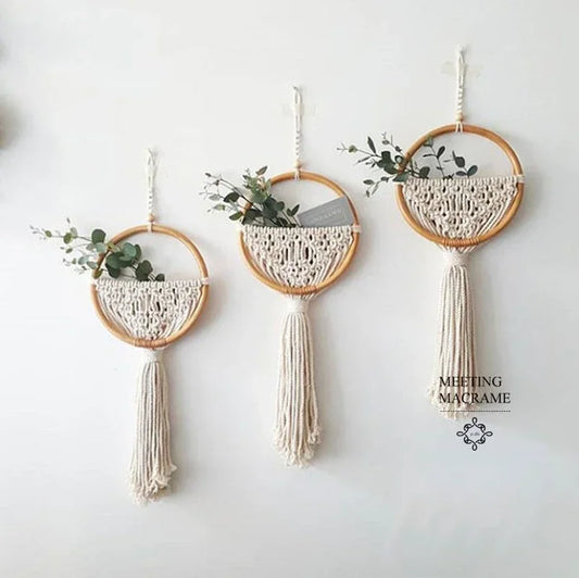 Tapeçaria de Macramê Meu Luxo Boho para Parede / Meu Luxo