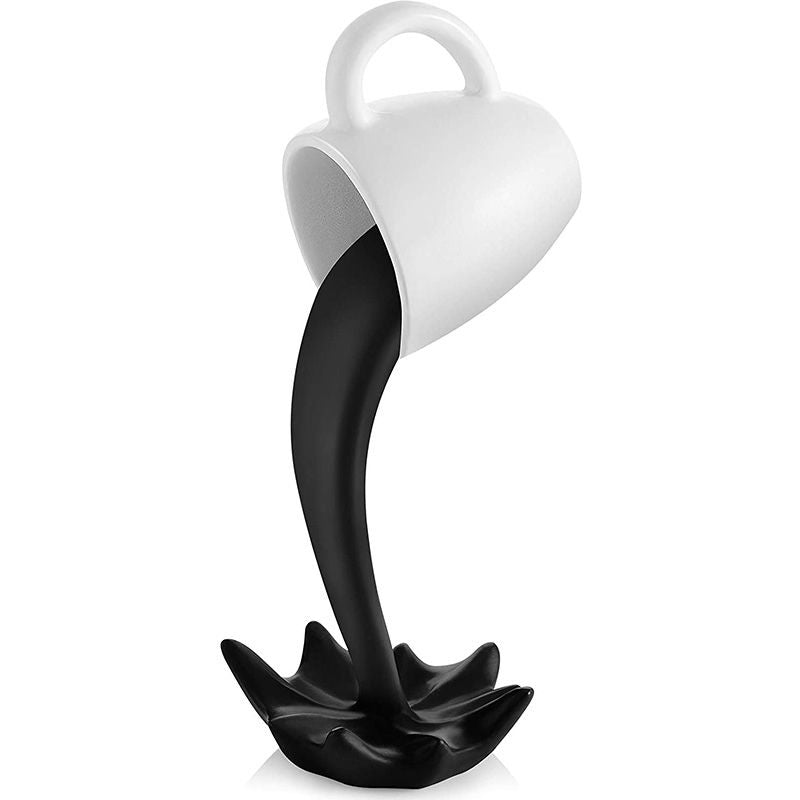 Escultura Xicara de Café Flutuante Derramando / Meu Luxo