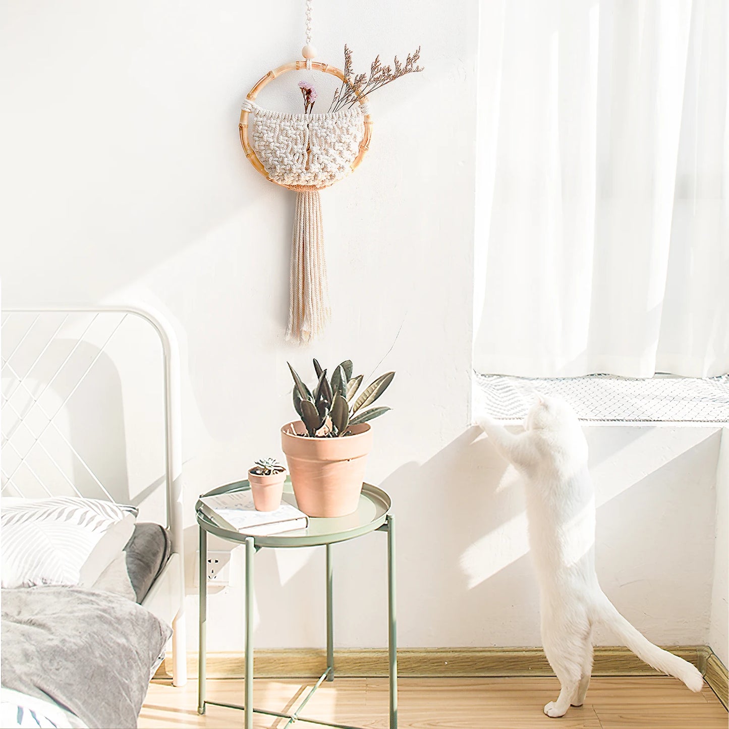 Tapeçaria de Macramê Meu Luxo Boho para Parede / Meu Luxo