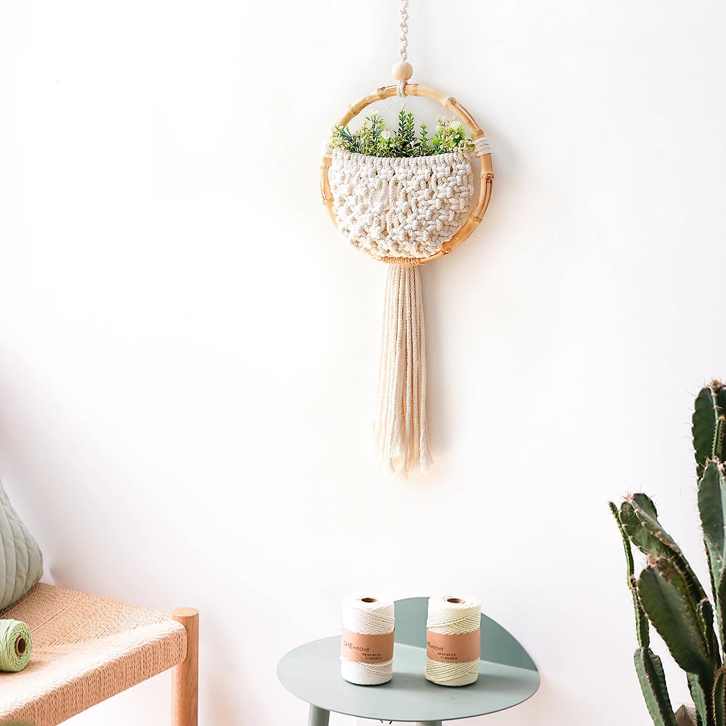 Tapeçaria de Macramê Meu Luxo Boho para Parede / Meu Luxo