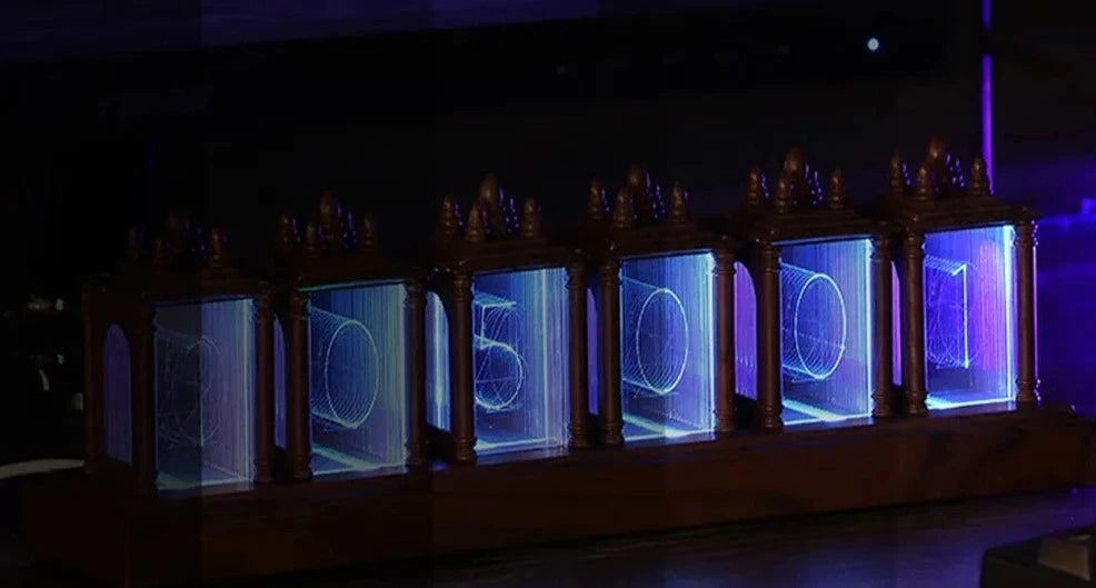 Relógio Digital Tubo RGB - Meu Luxo