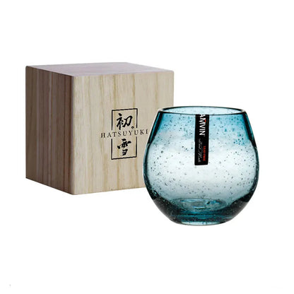 Copo de Cristal Florence Azul - Elegância Artesanal