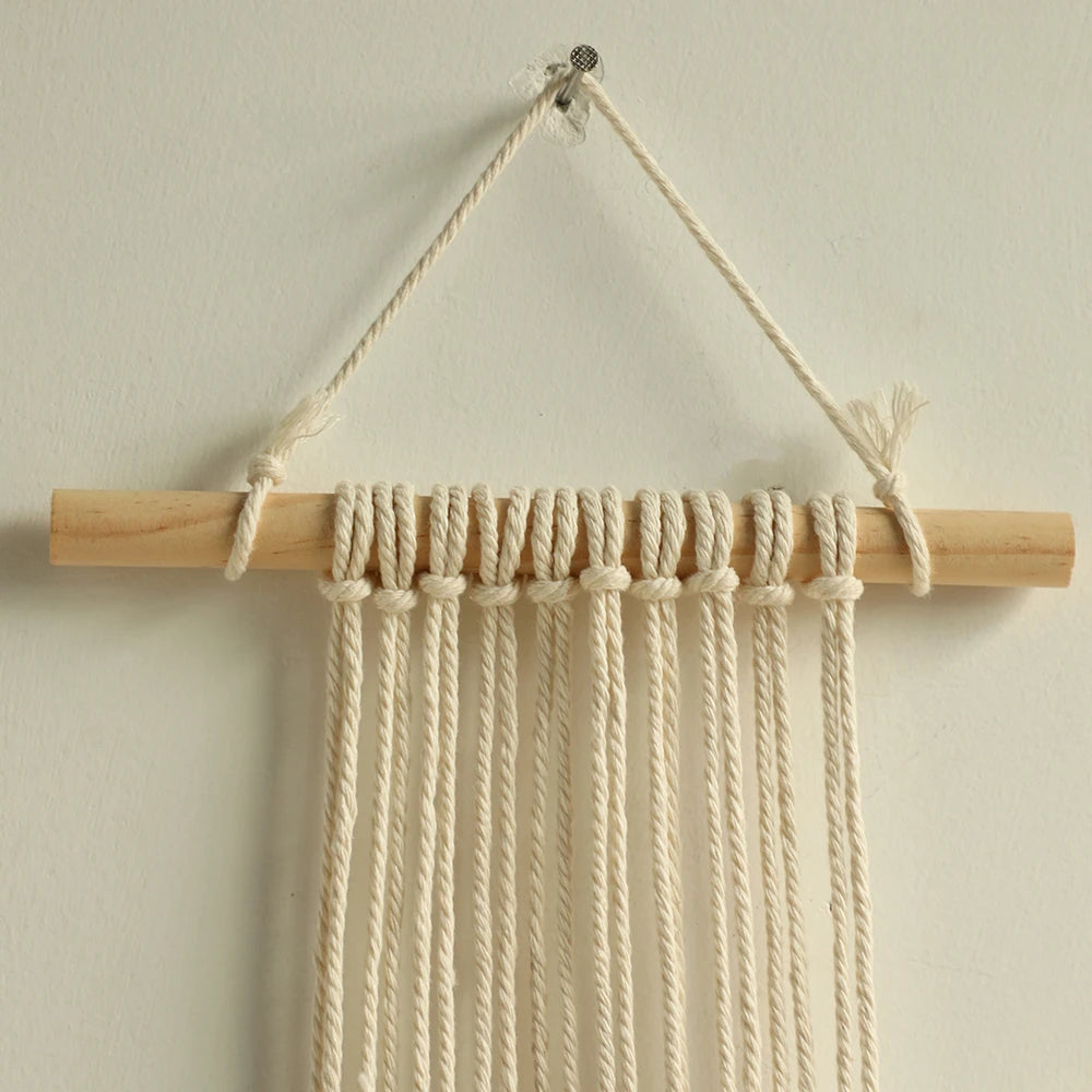 Macrame parede pendurado boho decoração de parede artesanal marrom redondo arte da parede para casa quarto apartamento dormitório decoração natal
