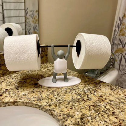 Suporte Para Papel Higiênico Levantamento de Peso / Meu Luxo
