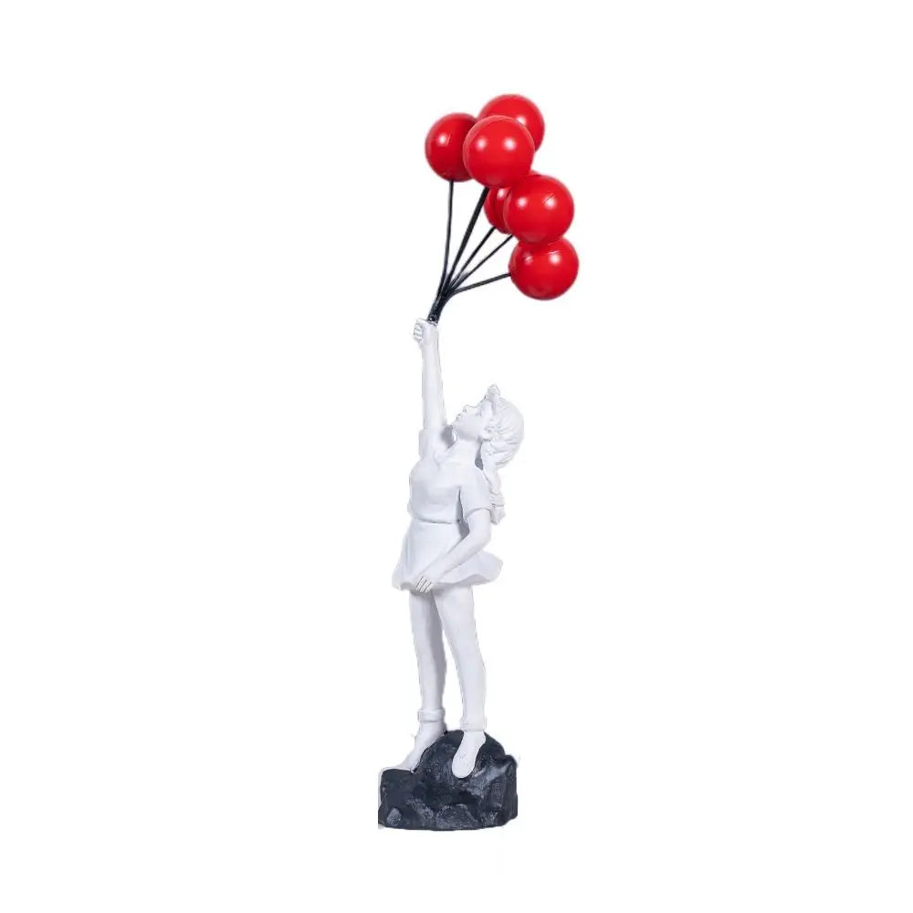 Estatuetas de Resina Banksy  Branca / Meu Luxo