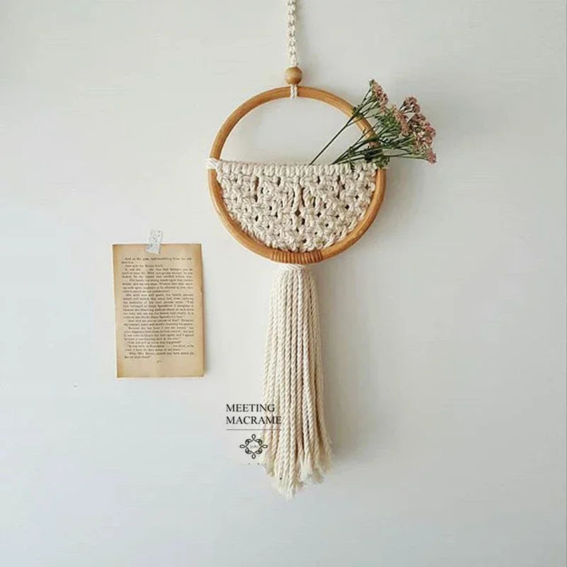 Tapeçaria de Macramê Meu Luxo Boho para Parede / Meu Luxo