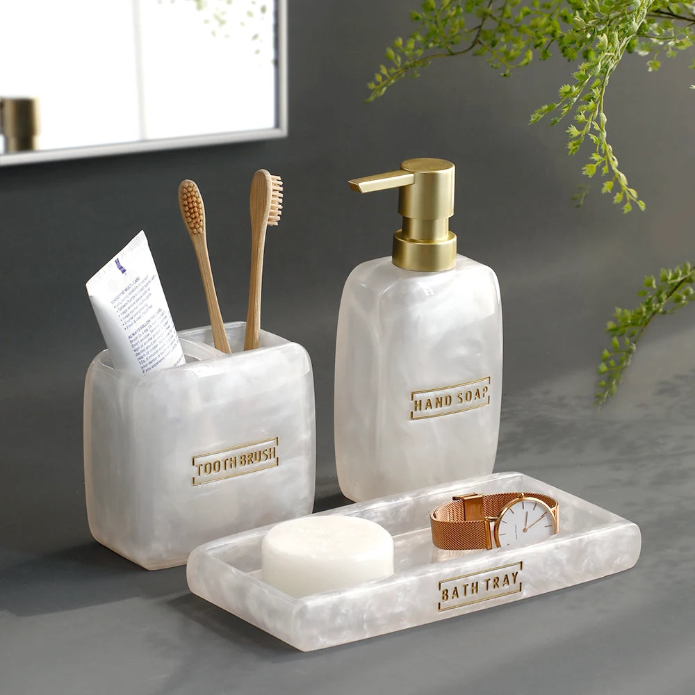 Conjunto Para Banheiro Perolado - Meu Luxo