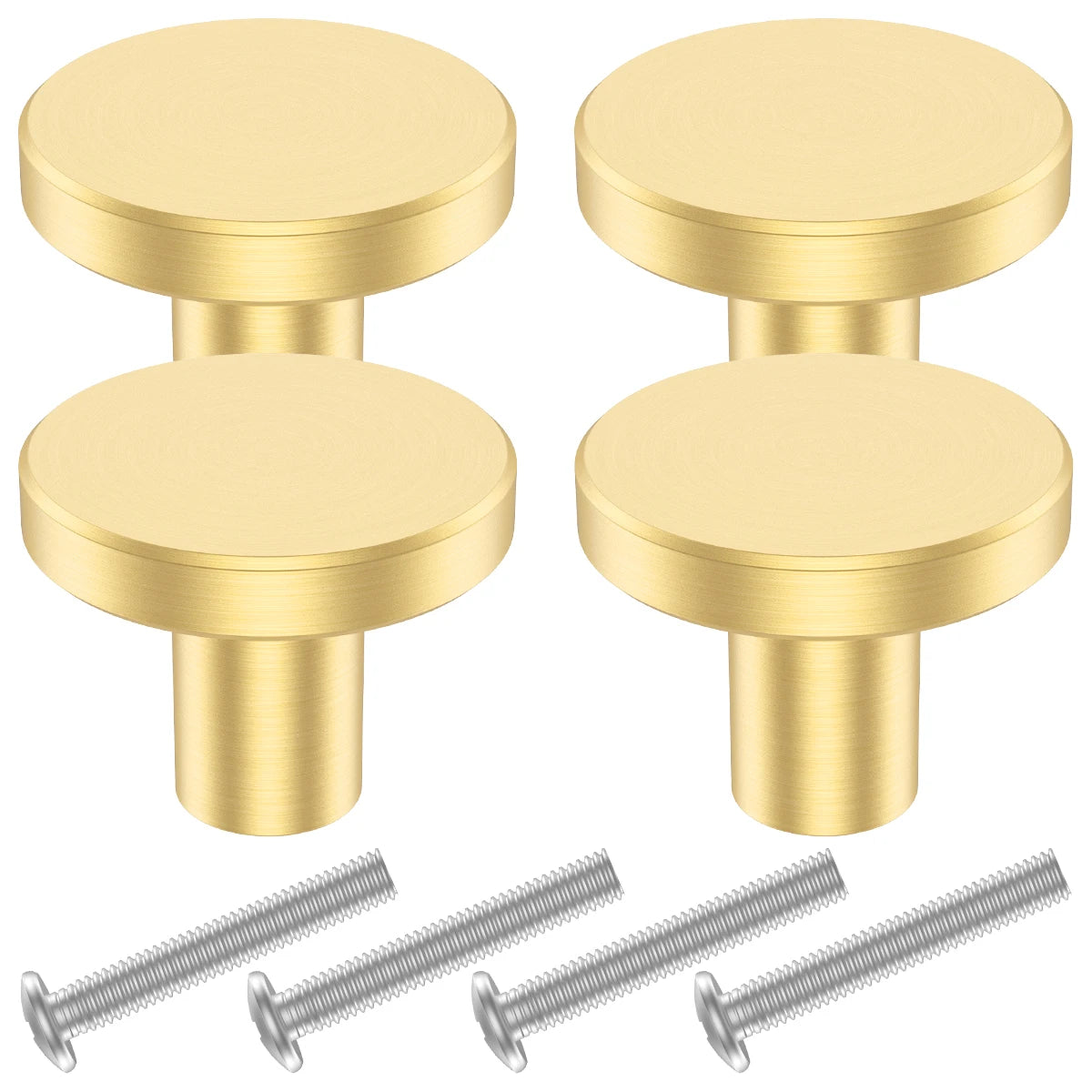 Puxador Redondo Dourado - Meu Luxo