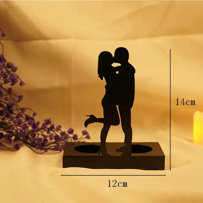 Castiçal Decorativo Casal Romântico - Meu luxo