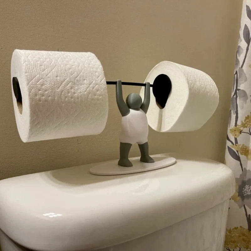 Suporte Para Papel Higiênico Levantamento de Peso / Meu Luxo